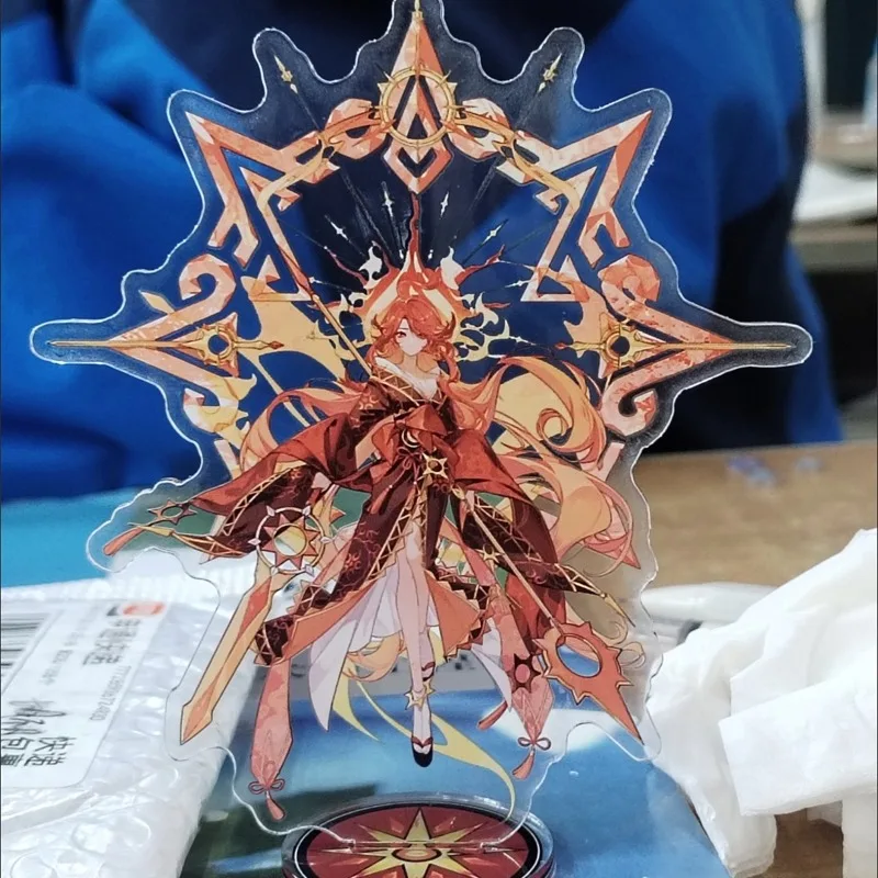 2025 Game Kiongozi Mavuika Pyro Archon Haborym  Acrylic Figure Stand Model Tabletop Toys gift