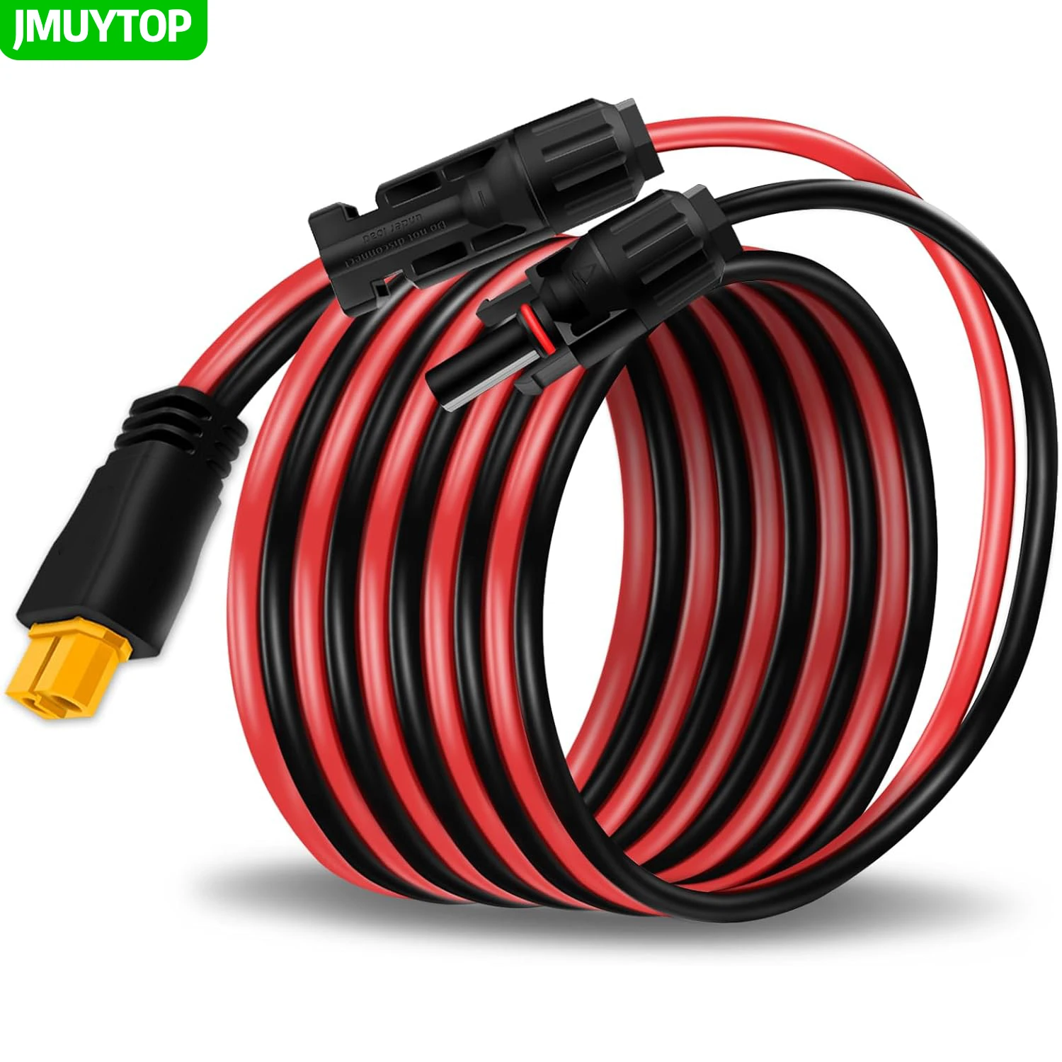 Cable de panel solar JMUYTOP XT60 para estación de energía Ecoflow Anker JACKERY, cable de extensión de 12AWG MC-4 a XT60 para panel solar