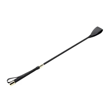 45/54cm Riding Equestrian Whip Training PU Leather Lash Anti-slip Portable Learning for Outdoor Racing Performance Beginner
