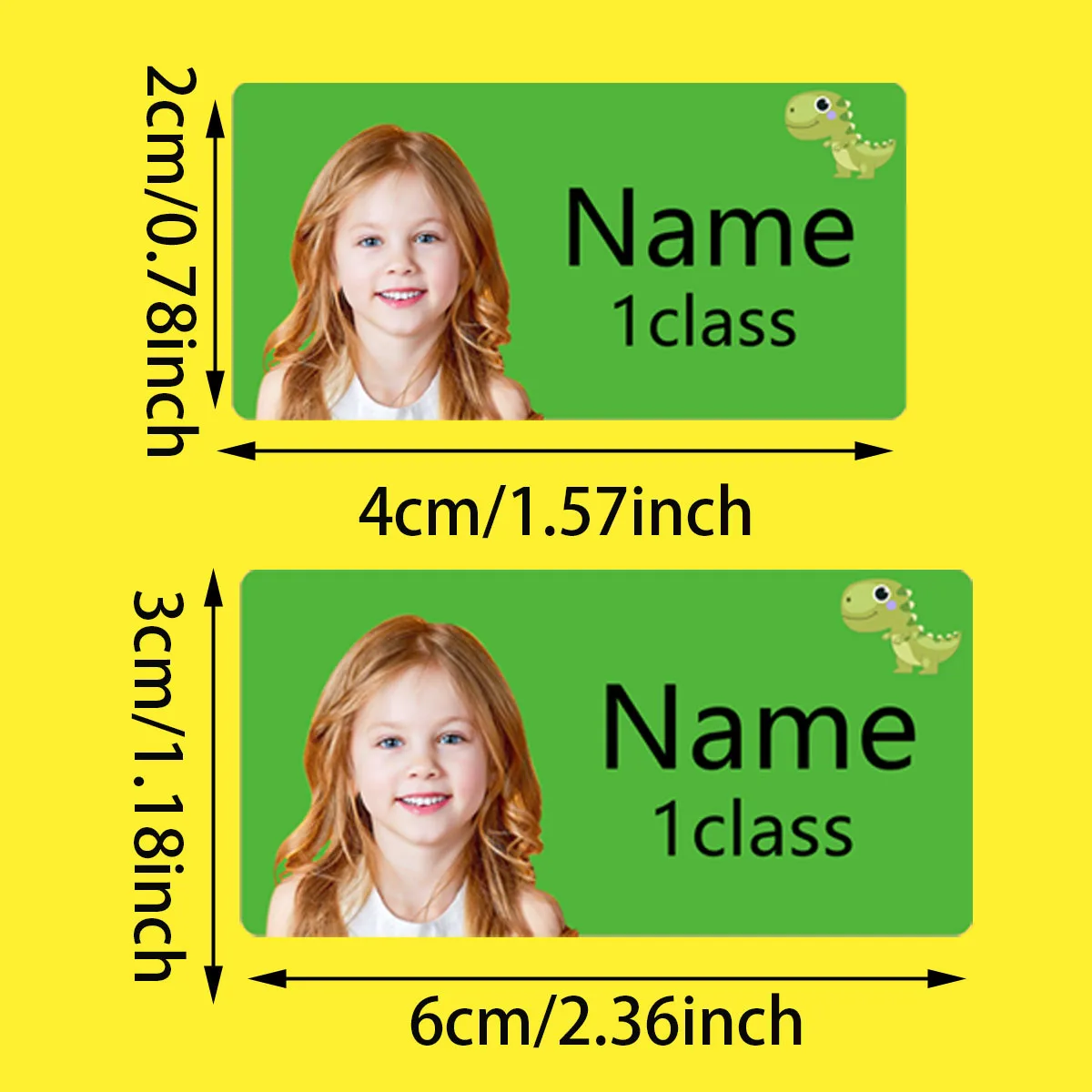 Custom photos Name Stickers for kid\'s Water Bottles, Stationery-Personalized Waterproof Label,Cute student stickers ZP1