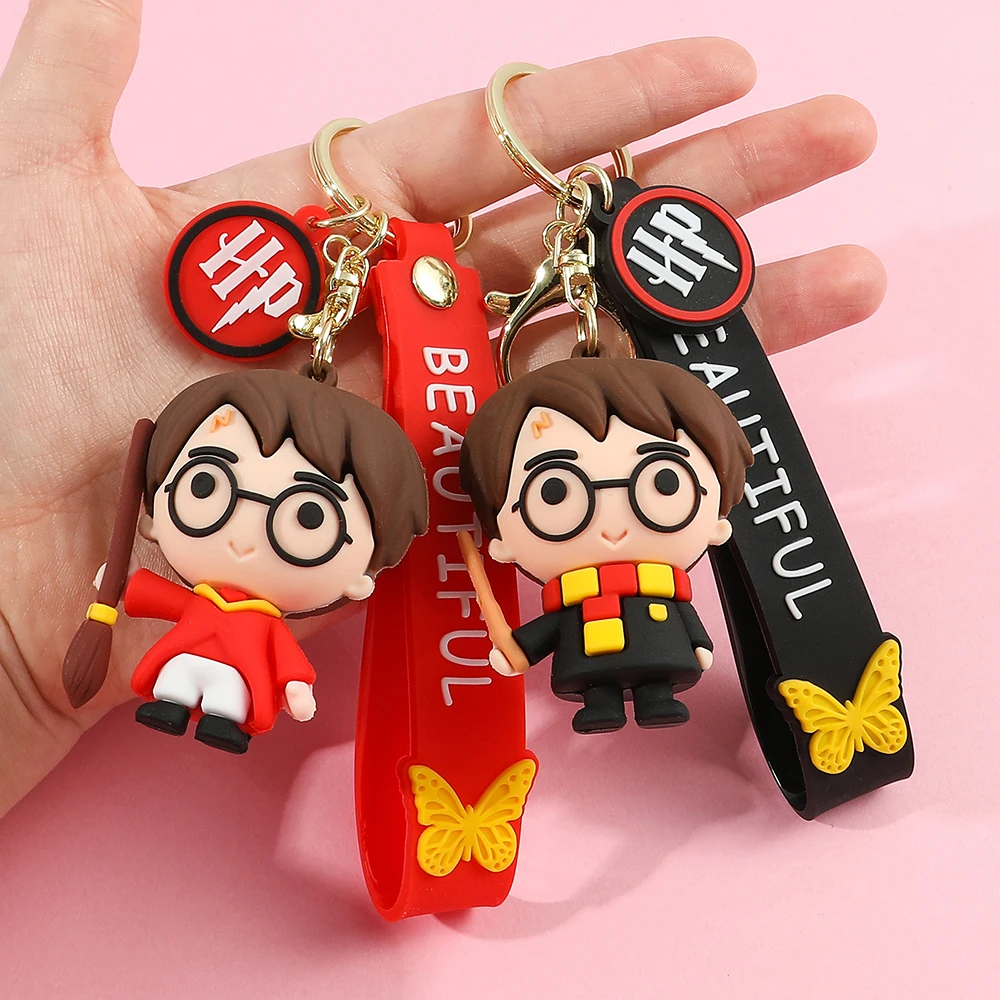 Q Version of Harry Potter Keychain Cute Cartoon Car Keychain Bag Exquisite Pendant Gift Wholesale