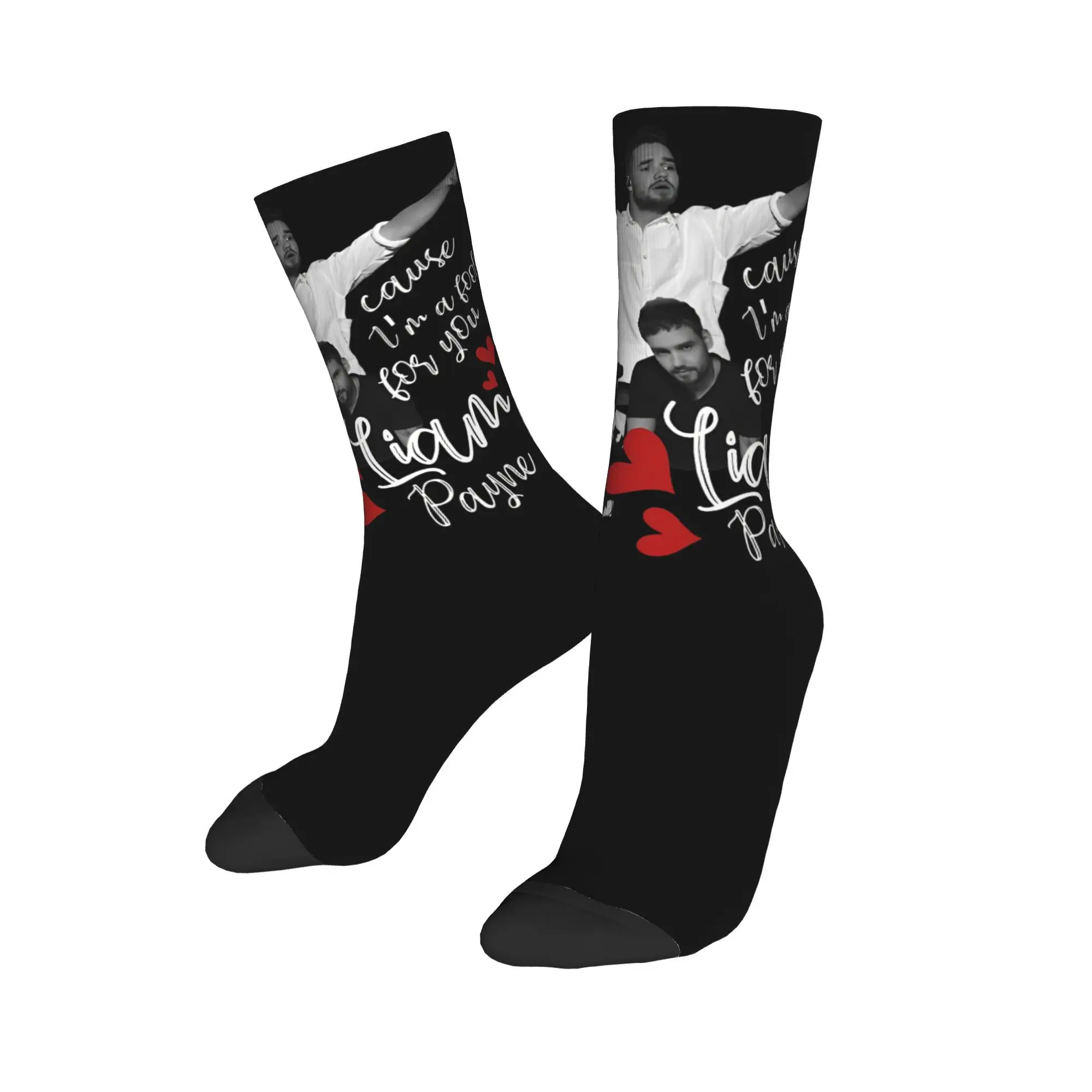 Unisex Liam Payne Singer 1993-2024 Socks Breathable Fun Vintage 1D Band Socks Best Gift