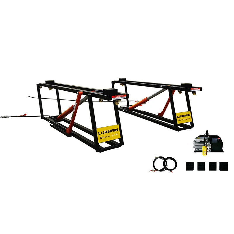 L850HL Quick Movable Car Lift Jack 3200kg Hydraulic Scissor Post With Double Cylinder Actuation