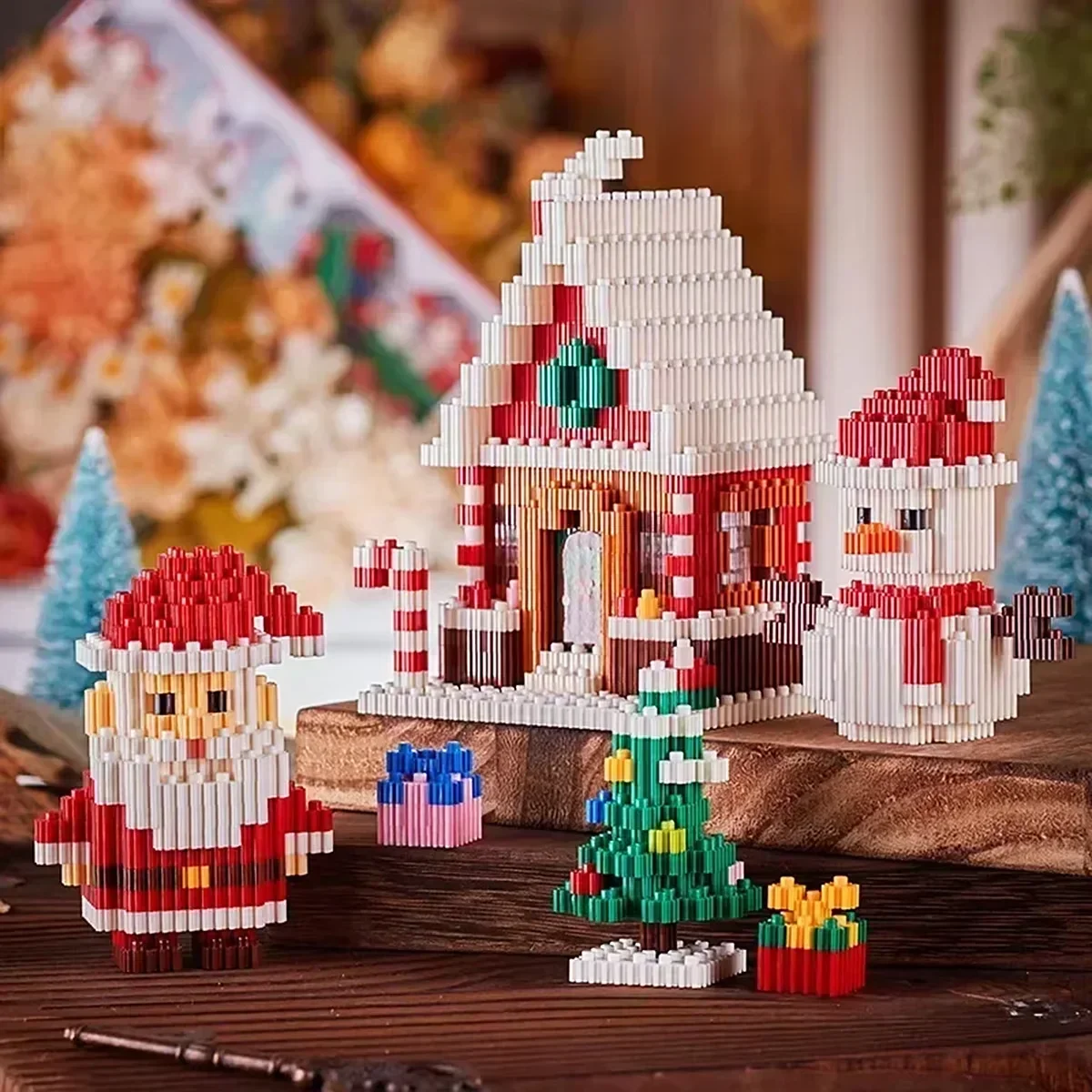 할로윈 홈 데코레이션 연결 블록 DIY 모델 유령 호박 유령의 집 재미있는 조립 장난감 축제용 어린이용