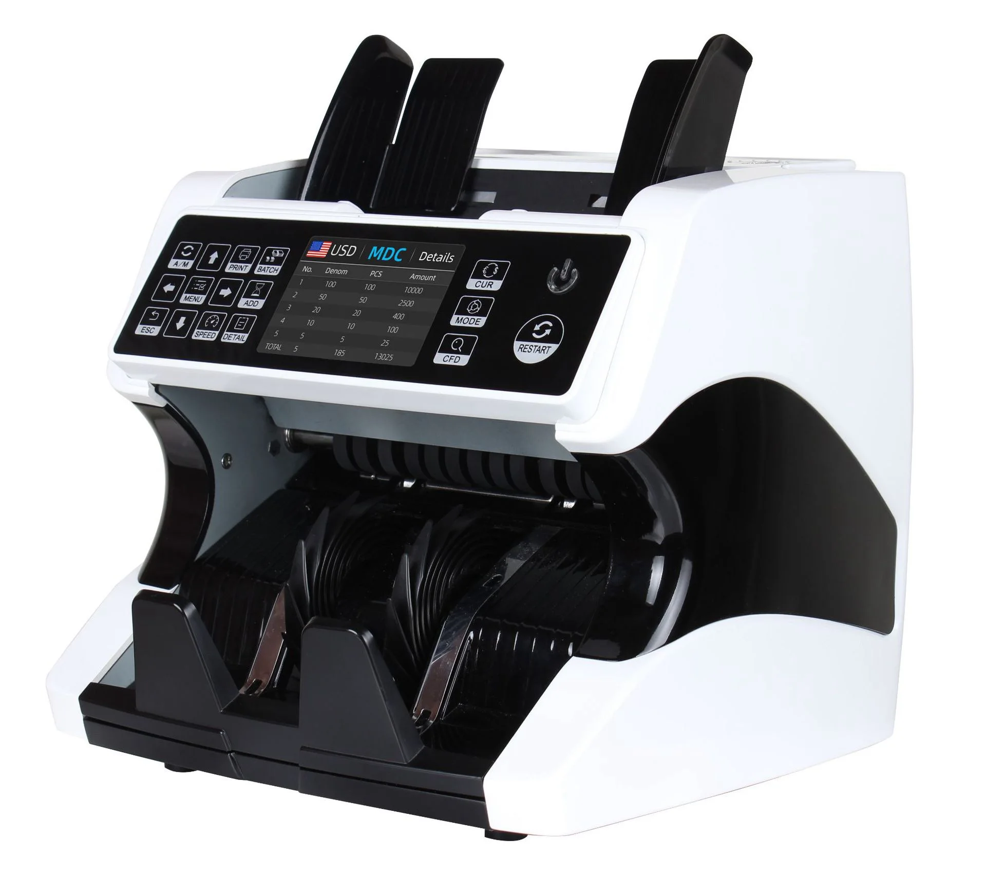 Imagem -01 - Automático Multi Moeda Cash Register Detector Contador de Dinheiro Bill Contador Contando Máquina Display Lcd para Euro Eua Aud automatico multi moeda cash register detector contador de dinheiro bill contador contando maquina display lcd para euro eua aud 01