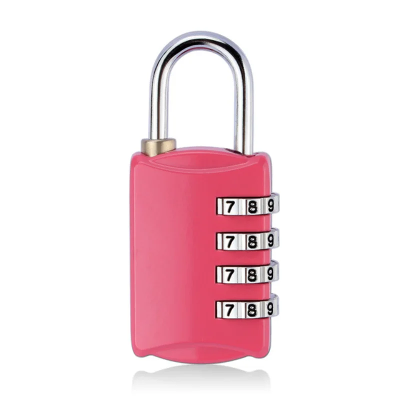 4-Digit Padlock กระเป๋าเดินทางรหัสผ่านกุญแจอเนกประสงค์สร้างสรรค์รหัสผ่านตู้โลหะผสมสังกะสีล็อคขายส่ง