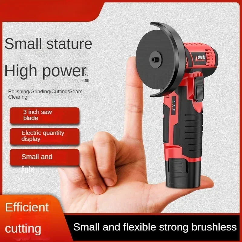 

Multi-functional Mini Angle Grinder Lithium Battery Powered Cutting and Polishing Tool for Home Use