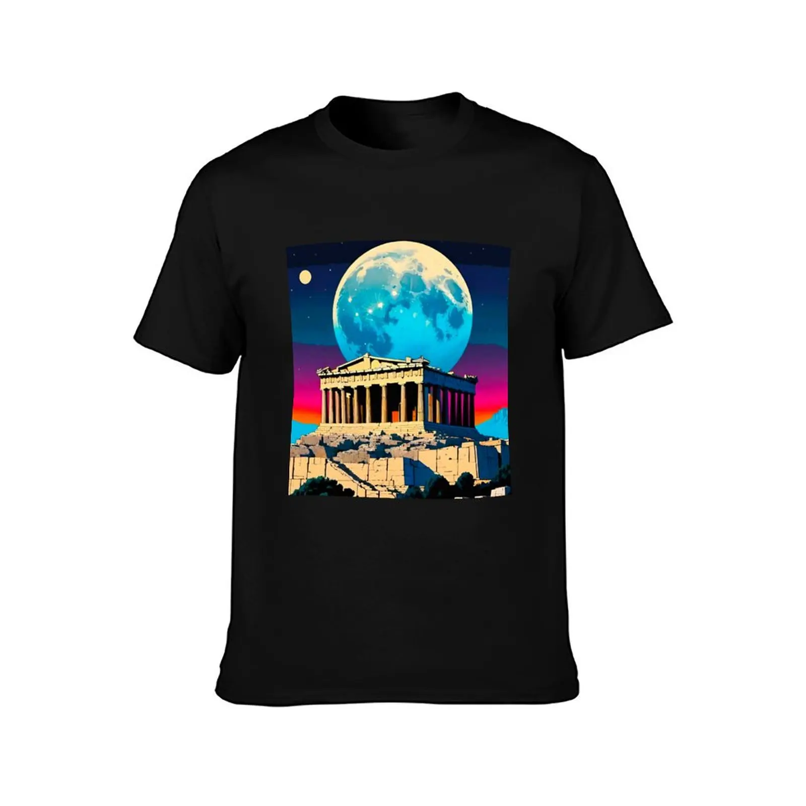 Majestic Acropolis: Icon of Athens T-Shirt Novelty Graphic Tee Shirt T-Shirt