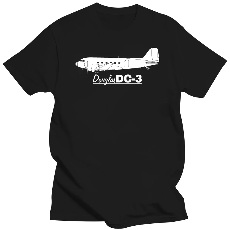 Aeroclassic Douglas Dc-3 Aircraft T-Shirt New Men T Shirt Fashion Men Brand Fitness Slim Fit Political T Shirts