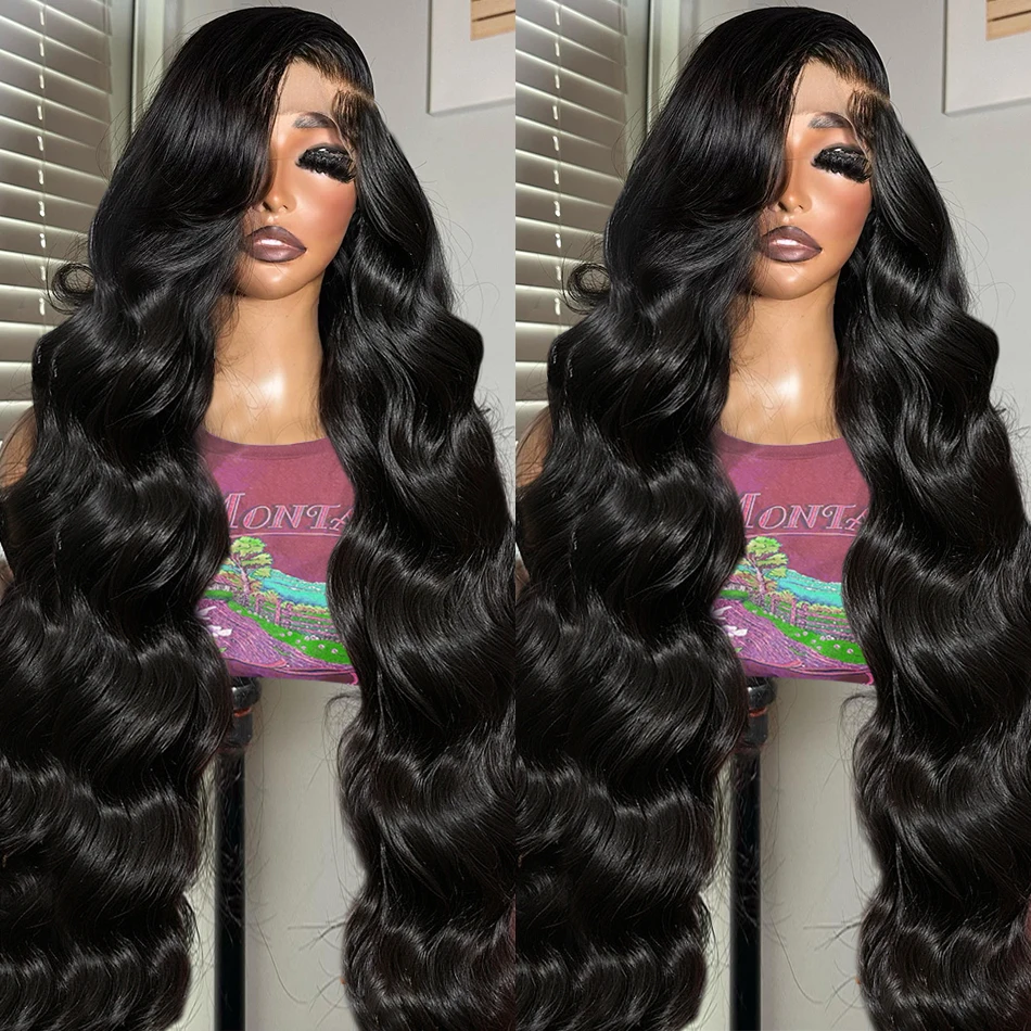 5x5 Glueless Ready To Wear 250% Transparent HD Body Wave 30 40 Inches 13x6 Lace Front Human Hair Wigs 13x4 Lace Frontal Wig