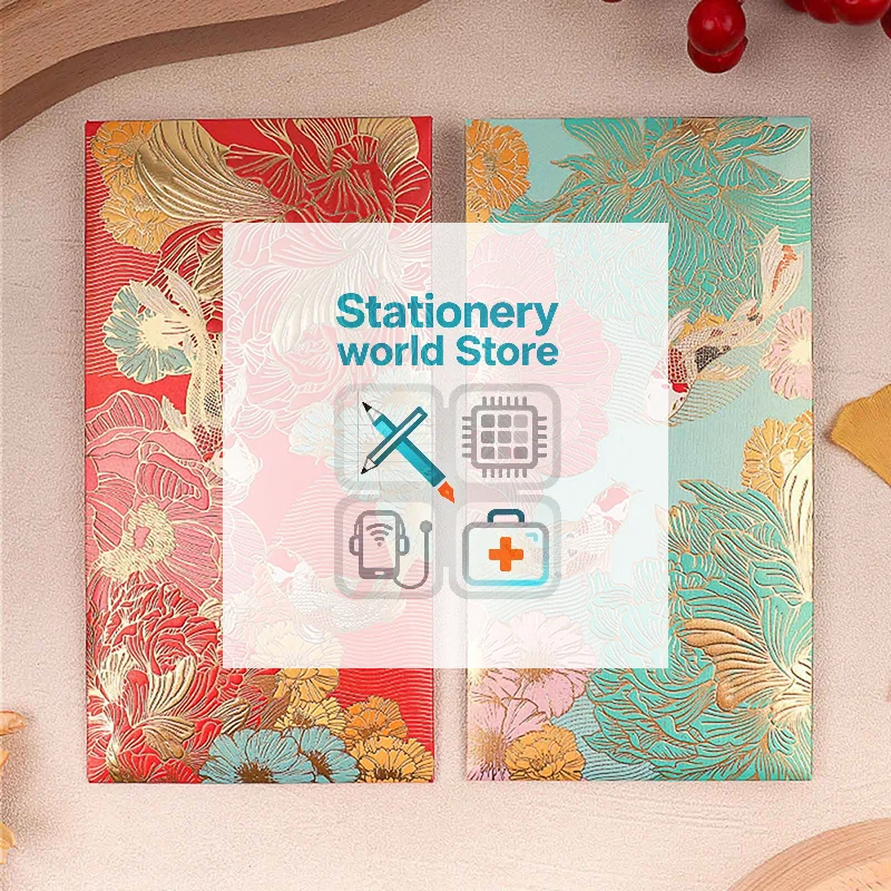 

Universal 6pcs Red Envelope Creative Koi High-end Envelope Wallet Spring Festival Wedding Lucky Blessing Red Envelope