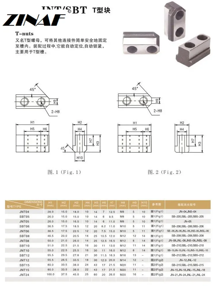 Imagem -05 - Mandril Hidráulico para Torno Cnc Chato e Ferramenta de Corte Oco t Nut Block Polegada Furo Interno Suporte de Usinagem T-slot Sbt 8