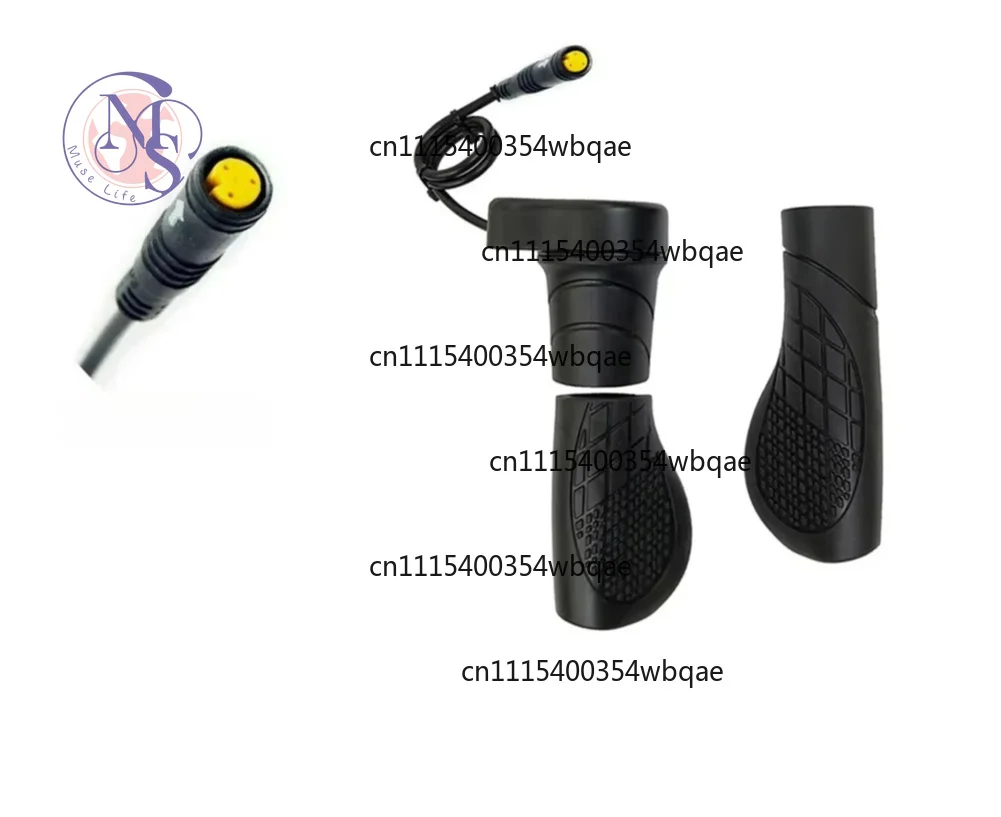 12-72V E-Bike 76X Half Twisting Grip Throttle Left 3 Pin Waterproof Plug Connector For Bafang BBS01 BBS02 BBSHD Electric Bike
