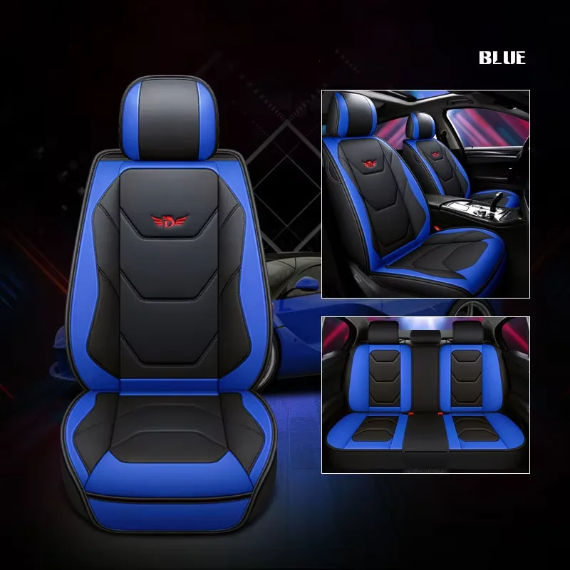 Universal Leather car seat covers For SEAT IB E Ibiza Altea Cordoba Toledo Leon all car model accessories Vehicle supplies