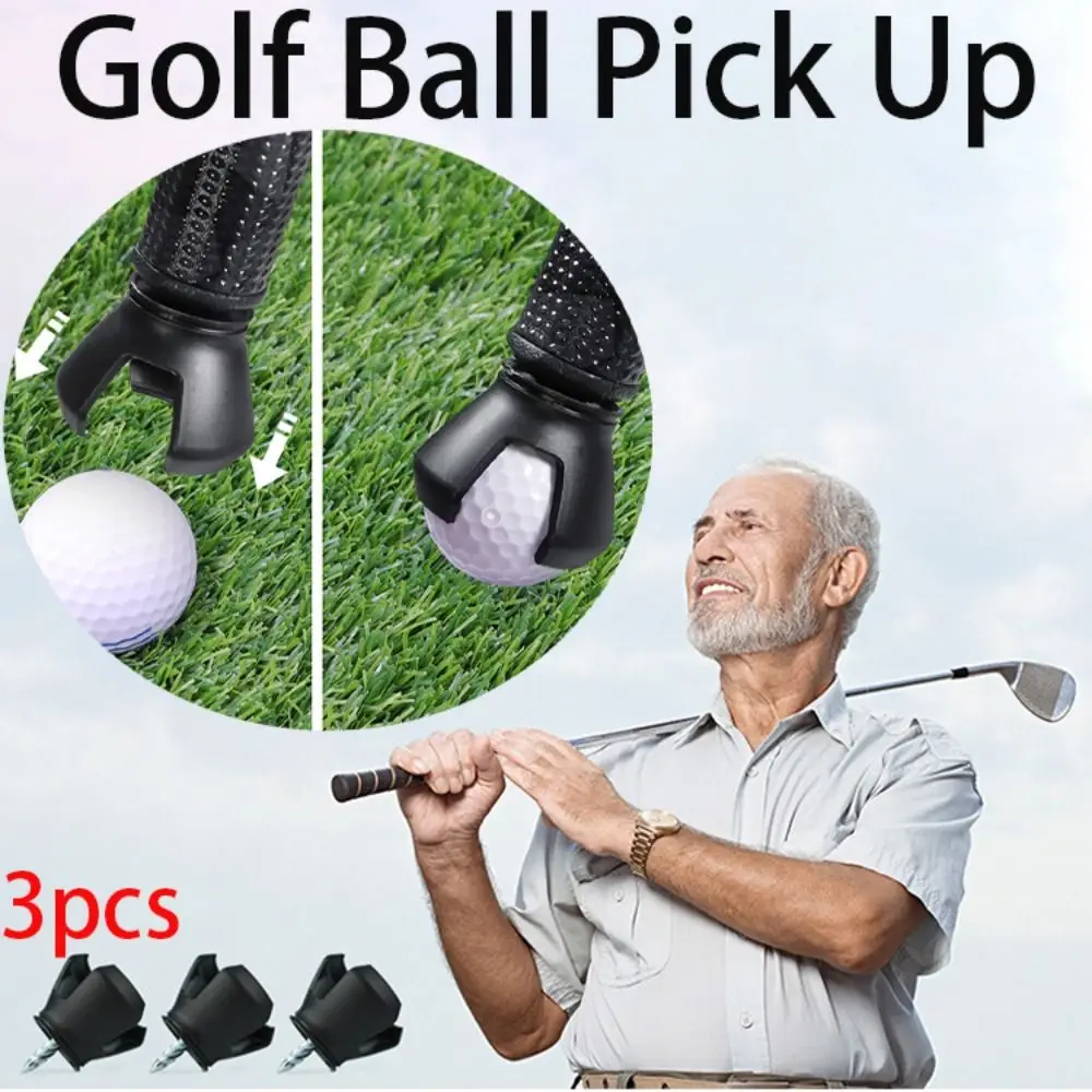 

3PCS Sports Supplies For Putter Grip Sucker Tool Retriever Ball Gripper Golf Ball Pick Up Golf Picker