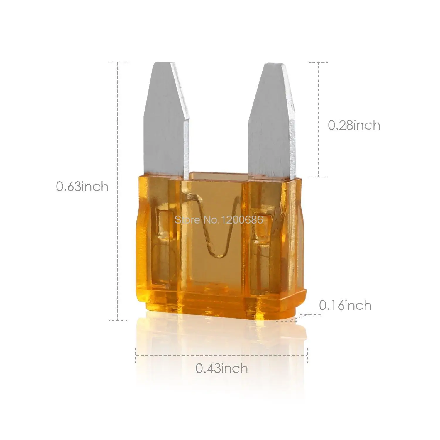 Small Blade Car Fuse Automotive Replacement Fuse Puller Included