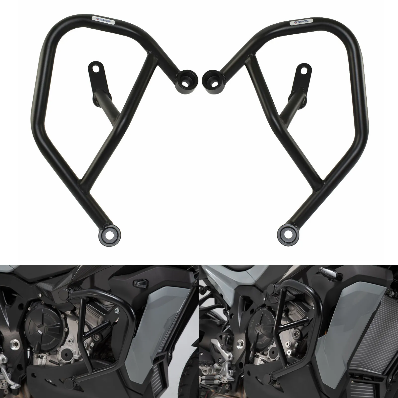 WAASE Engine Guards Bumper Crash Bar Frame Sliders Falling Protection For BMW S1000XR S 1000 XR K69 2020 2021 2022 2023