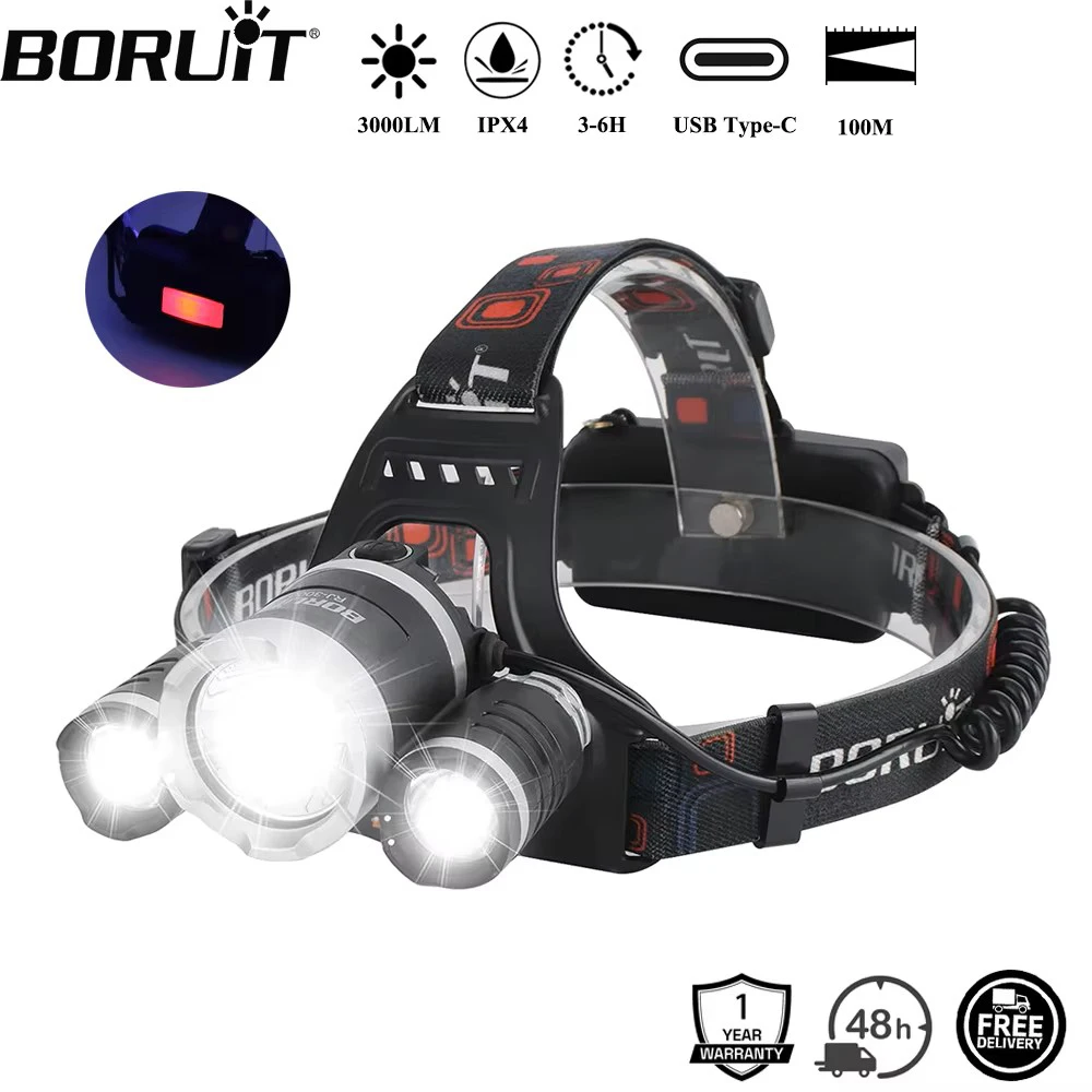 yZ[zBORUiT RJ-3000 LEDwbhv 3000LM ̓^CvC[dwbhCg h ނ Lv wbhg[` ^