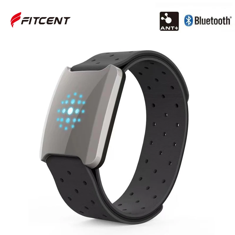 FITCENT Armband Heart Rate Monitor ANT+ Bluetooth IP67 Waterproof Running for Wahoo Garmin Bike Computer Strava Polar