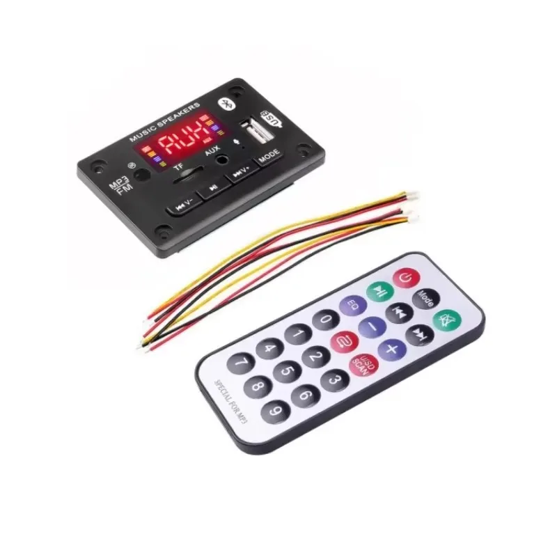2×25W BT Class D Amplifier Board Audio Decoder FM MP3 USB AUX Recording DIY Speaker PCB ****