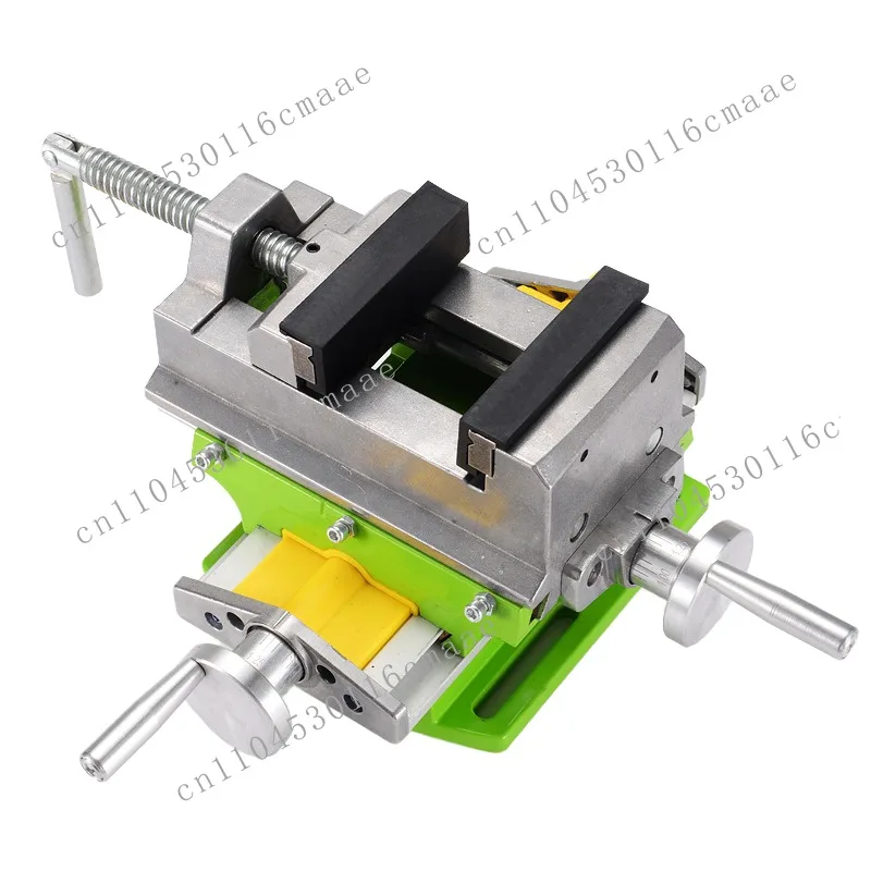 BG-6368 3-inch Cross Slide Vise with Compound Slide Rail for Milling and Drilling Machines, Cross Slide Drill Vise