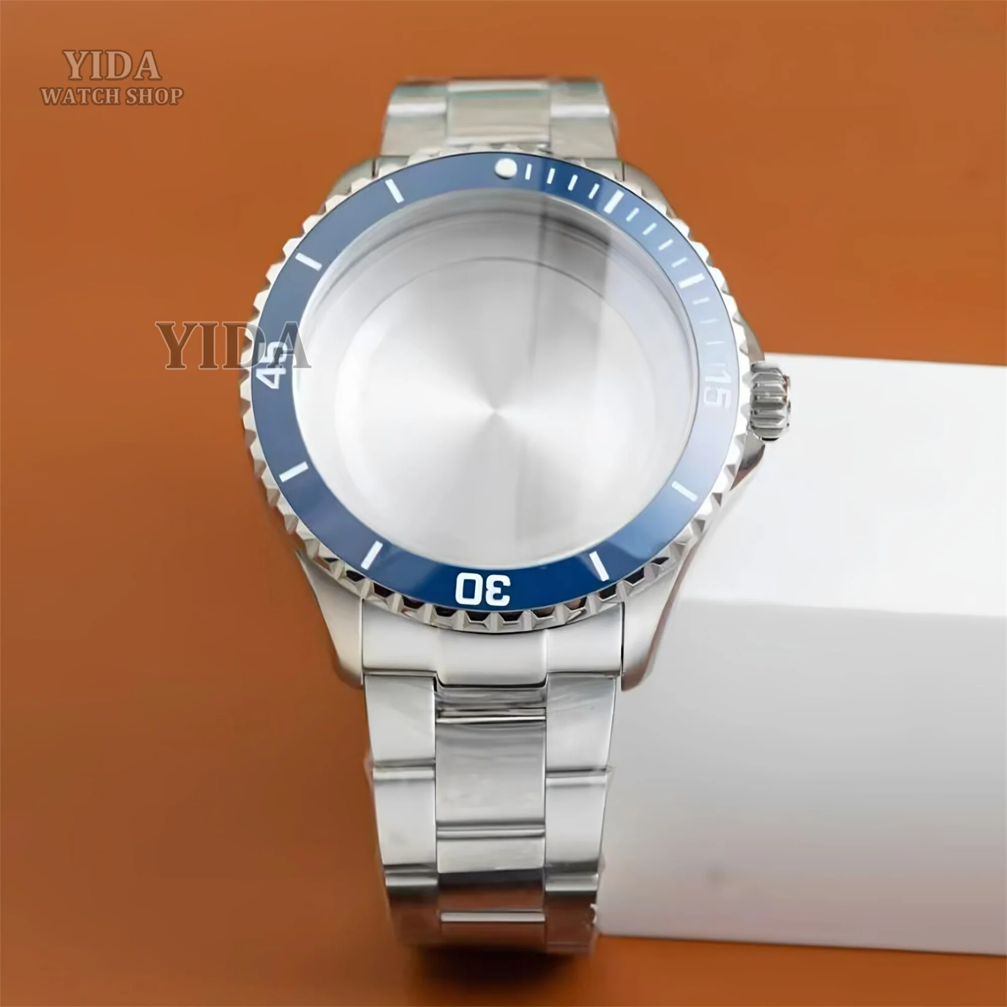 

for SUPEROCEAN Case 316L Stainless Steel Watch Strap 200m Diving Case NH35 Watch Case Sapphire Glass fit NH36 Movement Mod Parts