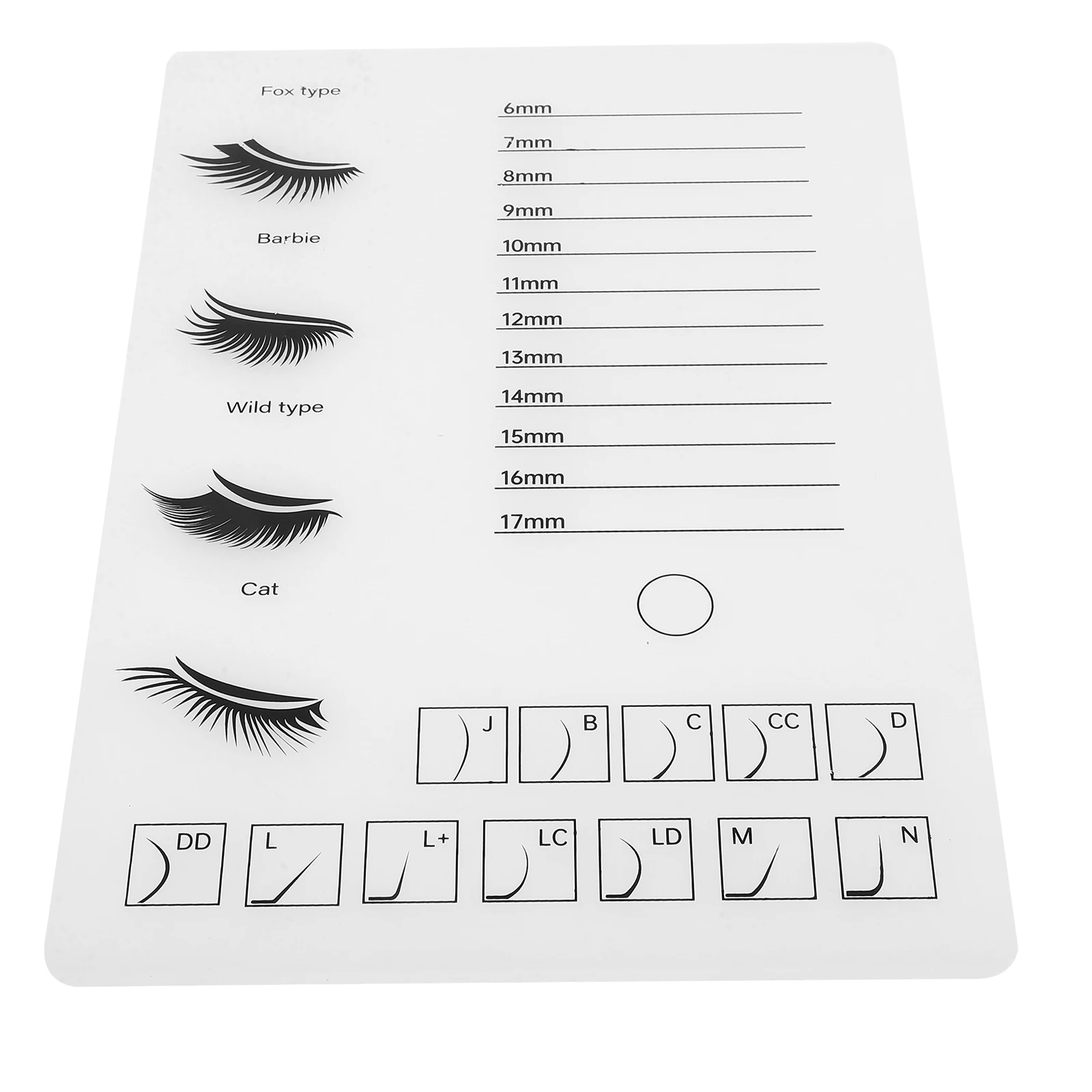 

Thickened Acrylic Eyelash Board Lash Tray Organizer Transparent Storage Pallet Large Size eyelash holder techs accessories lash