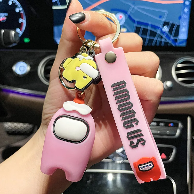 New Werewolf Kill Key Chain Pendant Creative Doll Machine Small Gift Cartoon Glue Doll Cute Schoolbag Pendant image 5