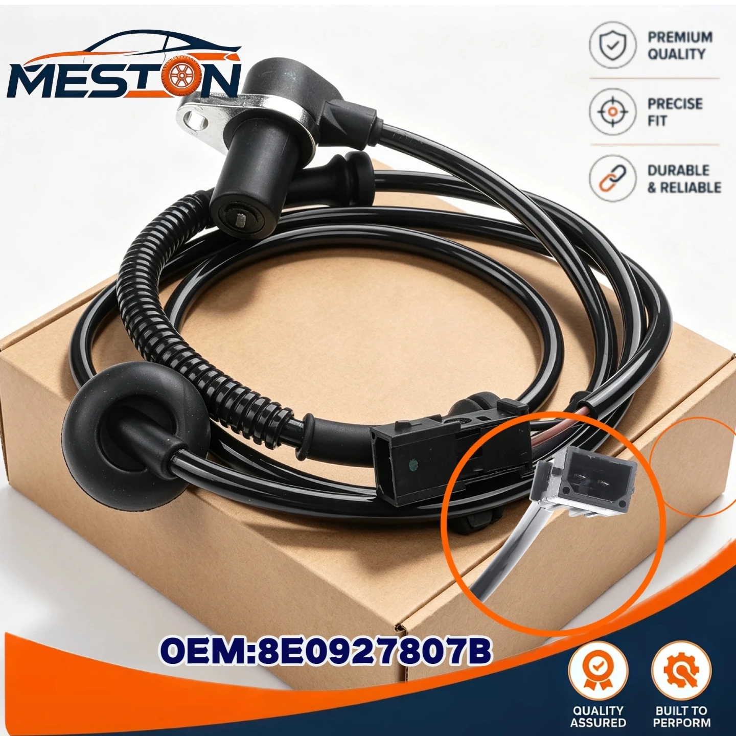 8E0927807B Rear Right ABS Wheel Speed Sensor for Audi A4 S4 2002-2007 Car Accessories