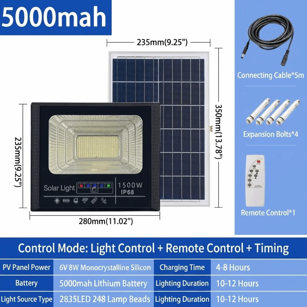 large-battery-solar-flood-lights-5000-10000mah-high-brightness-solar-street-light-durable-high-efficient-outdoor-flood-light