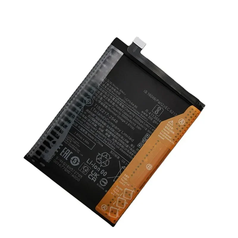 2024 Years 100% Original Battery 5000mAh BN5J For Xiaomi Redmi Note 12 5G / 12T Pro / POCO X5 5G Mobile Phone Batteries Bateria