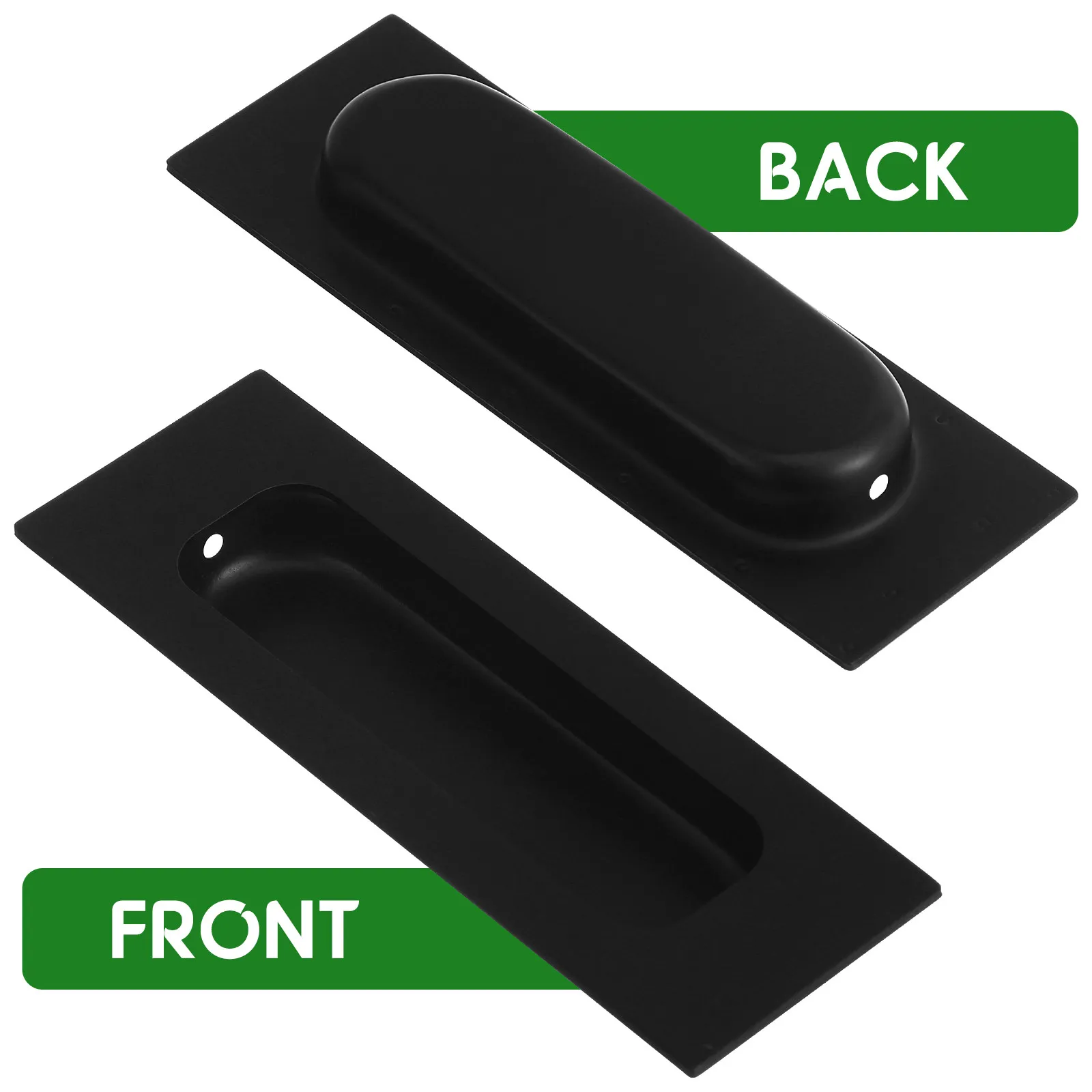 2Pcs Pocket Door Handles Cabinet Handles Recessed Sliding Door Pulls Finger Pulls for Cabinet Drawers Cupboards