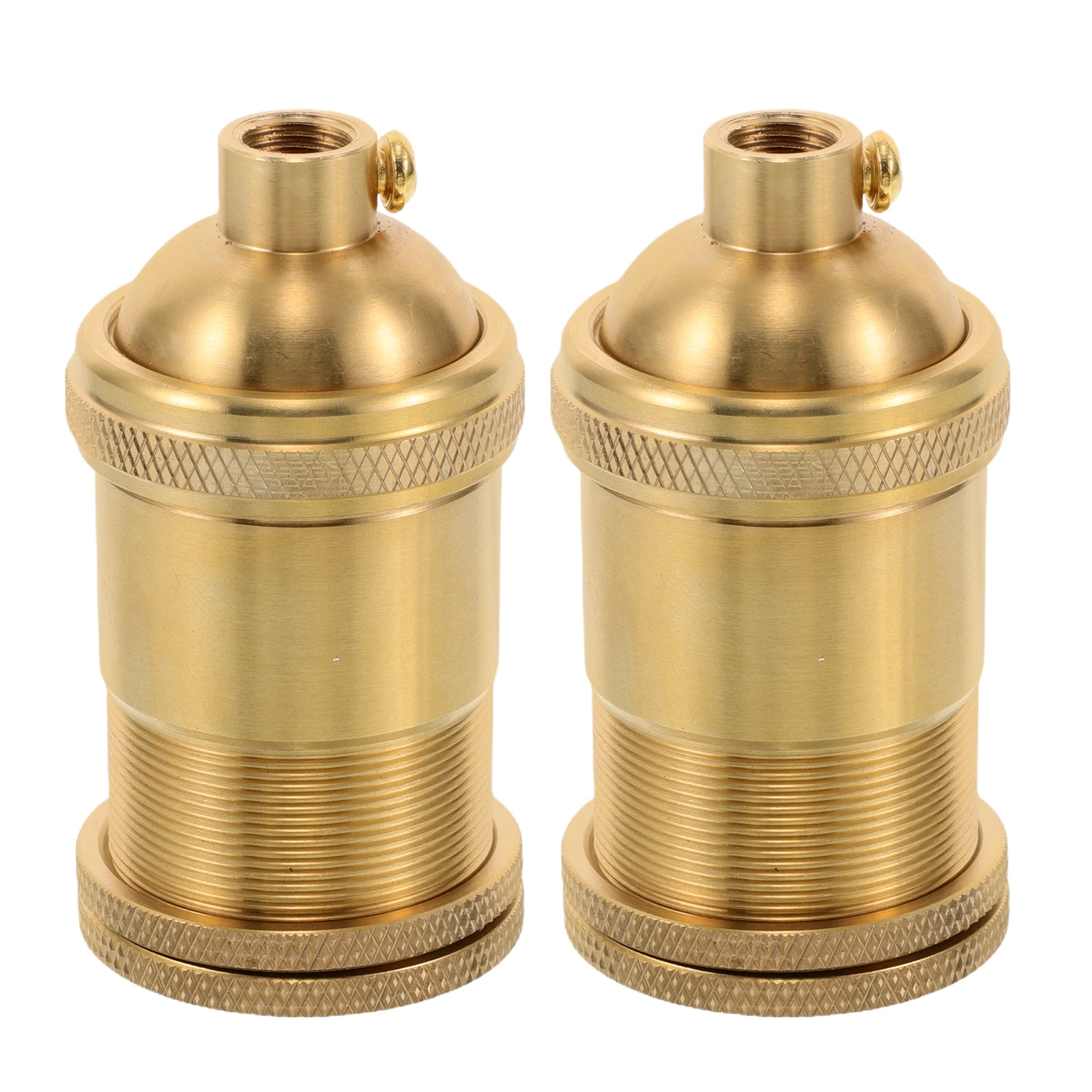 

2pcs Lamp E27 Vintage Copper Light Sockets E27 Chandelier Light Holder DIY Parts Pendant Base Accessories Lighting Hardware