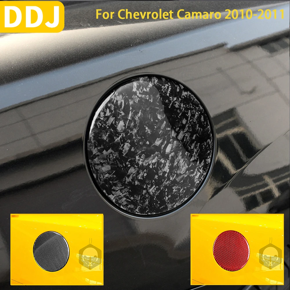 

For Chevrolet Camaro 2010 2011 2012 2013 2014 2015 Accessories Car Carbon Fiber Fuel Tank Cap Cover Auto Body Exterior Sticker