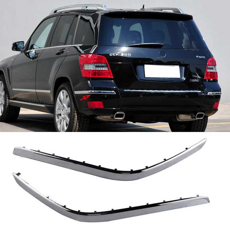 For Mercedes Benz GLK X204 W204 GLK300 GLK350 2008-2012 A2048851921 A2048852021 Rear Two Side Chrome Trim Chromium Styling