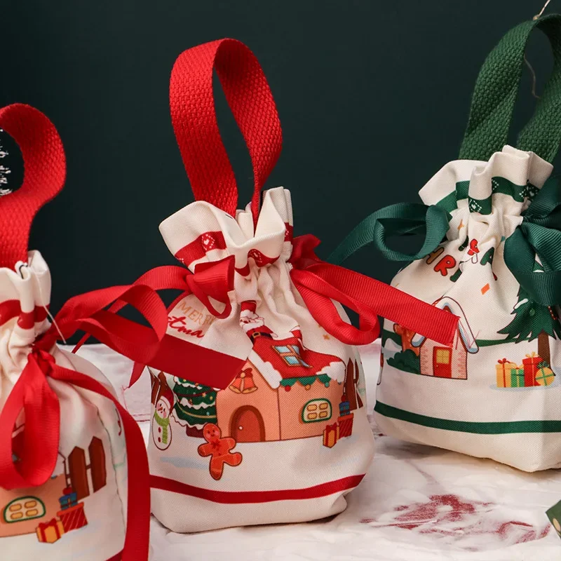 10-40 sacchetti regalo natalizi per le vacanze, sacchetti per caramelle alle mele, sacchetti creativi per la notte della pace per bambini, piccoli confezioni regalo per regali di Natale