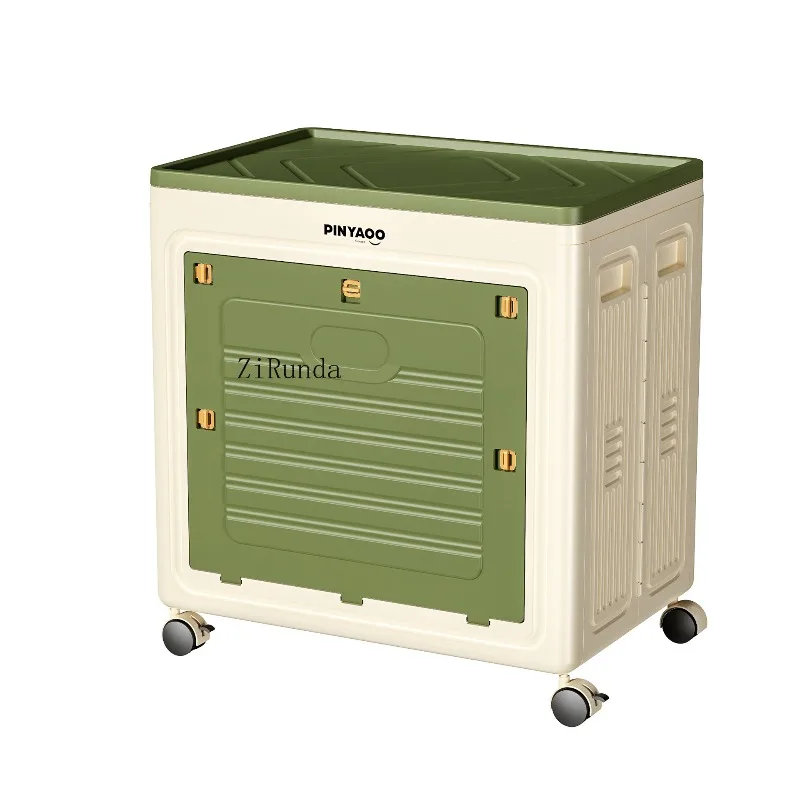 Plastic foldable clothing storage cabinet does not need to be assembled, large-capacity bedroom storage cabinet is