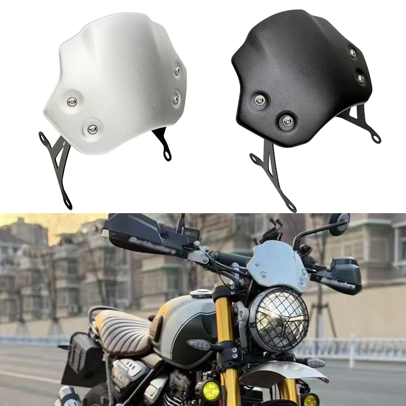 For Speed400 Scrambler 400X 400 X SPEED 400 2024 2025-  Motorcycle Aluminum Windshield Windscreen Windproof Wind Screen Deflect