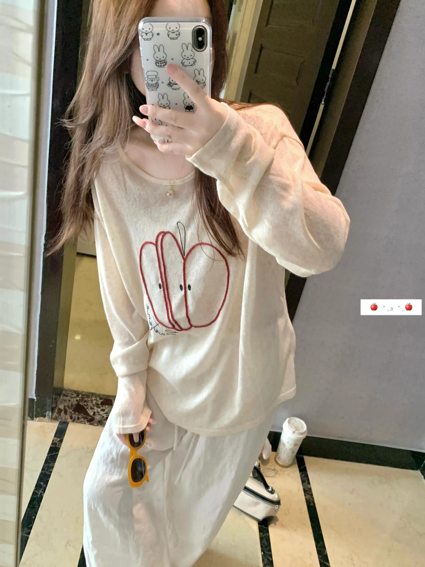 تي شيرت بأكمام طويلة للفتيات والنساء للربيع والفتيات وربطة عنق بحافة وخصر مطوي وياقة فنية أنيقة وطبقات ملابس شبابية #4