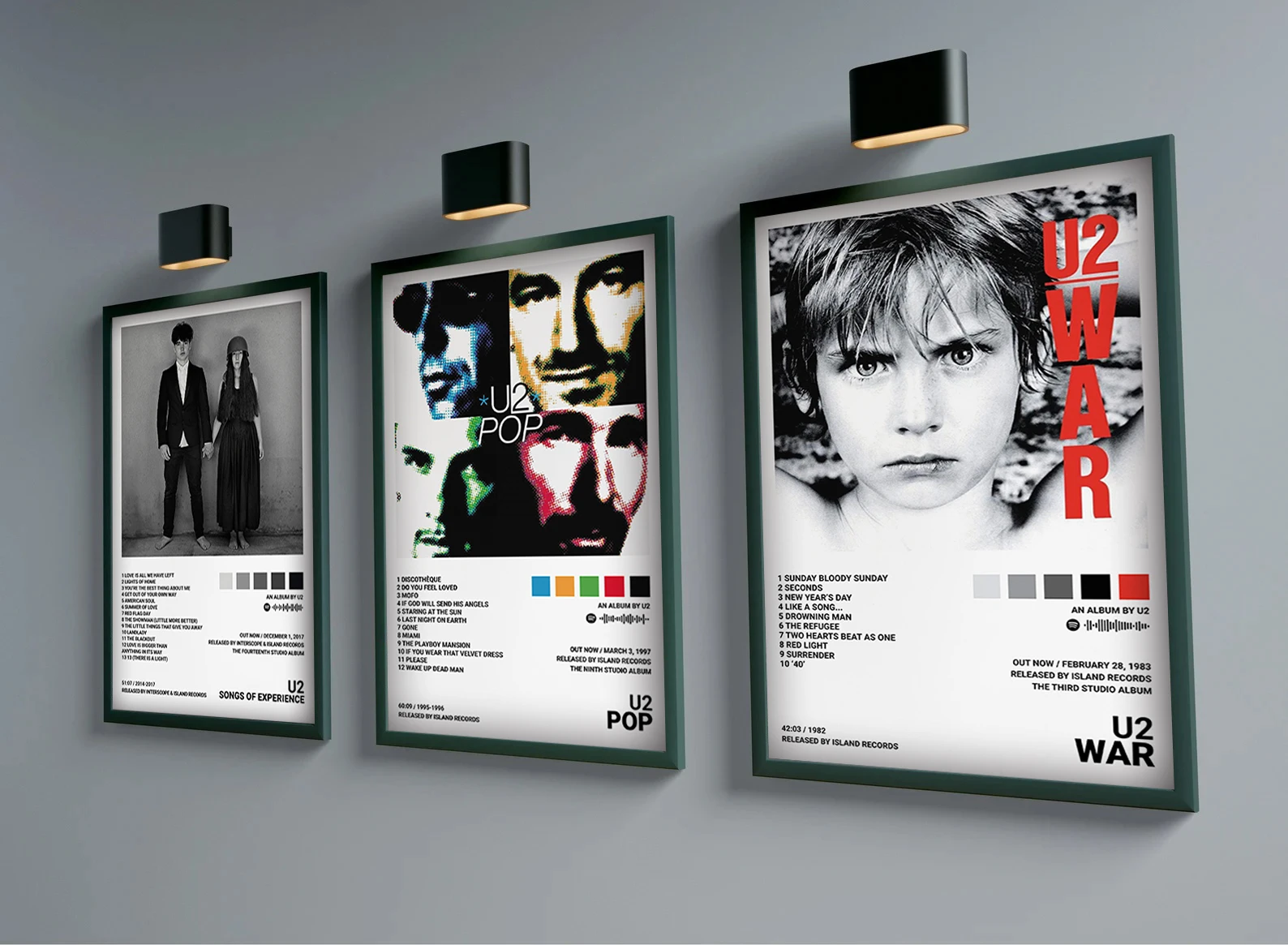 Rock Band Star U2 Music Album Cover SONGS OF EXPERIENCE Pictures For Room Wall Art Home Decor Canvas Painting Print Posters Gift