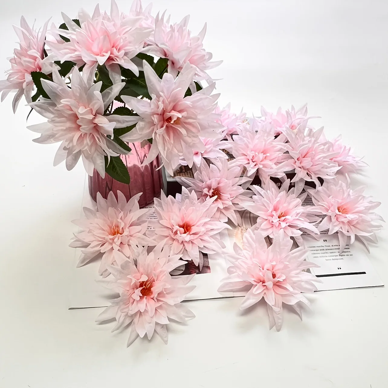 5/10 Stück künstliche Blumenköpfe, 11 cm, künstliche Blumen für Heimdekoration, Partyzubehör, Hochzeit, Hochzeit, Dekoration, DIY-Geschenke, Zubehör – Detail 2