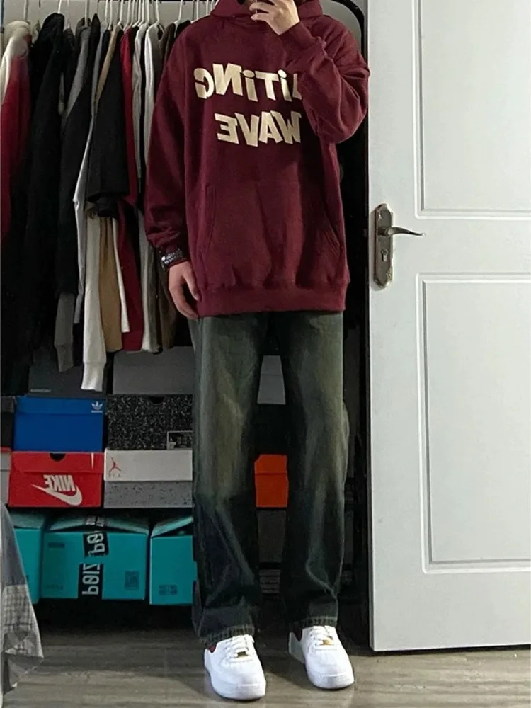 

Cleanfit Straight Leg Jeans Workwear Sle Slim Fit Spring Autumn Men's High Street Faion Long Trousers Youth ulari