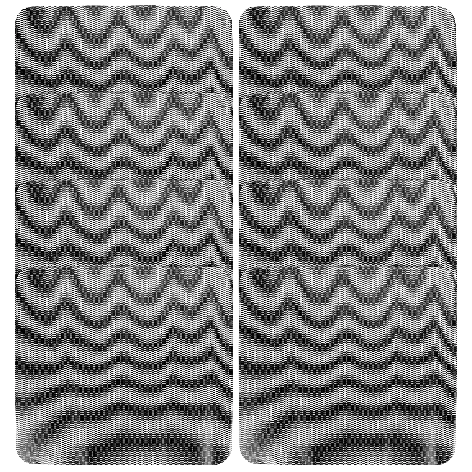 

8pcs Car Side Window Shade Sun Protection Shades Foldable Uv Blocking Auto Window Shade For Back Seat Static Cling Design