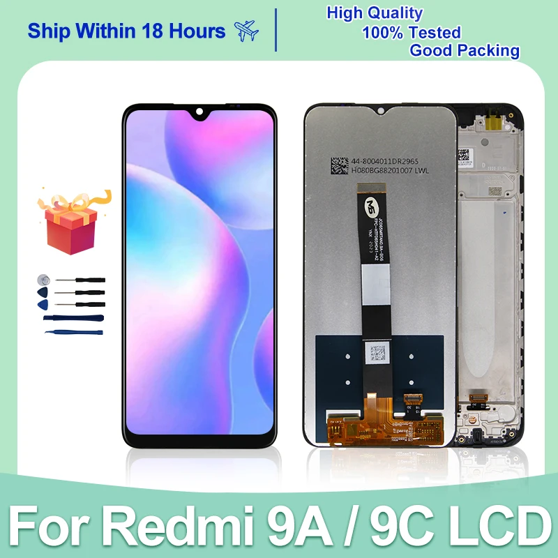 IPS LCD For Xiaomi Redmi 9A LCD M2006C3LG Display Touch Screen Digitizer For Xiaomi Display Redmi 9C Display Replacement Parts