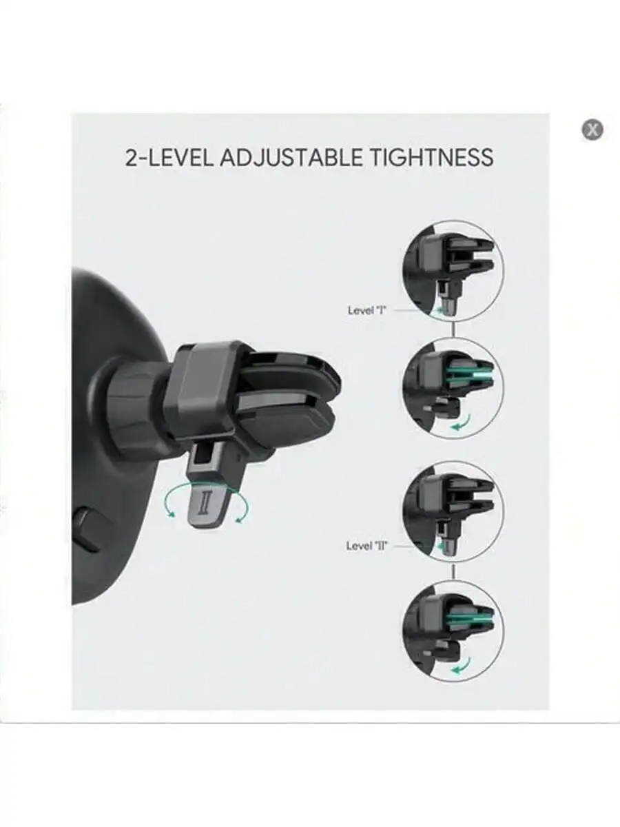 

Universal Rotating Car Phone Mount Air Vent Holder With 2-Level Adjustable Tightness