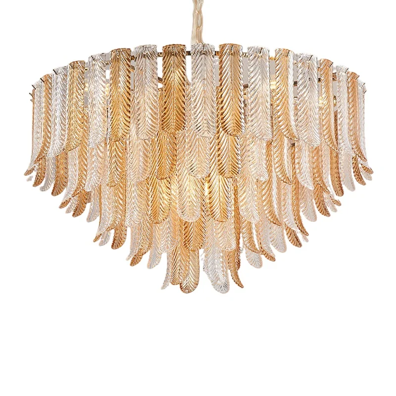 

Свадебное украшение отеля, гостиная, золотая подвесная хрустальная стеклянная люстра, современная