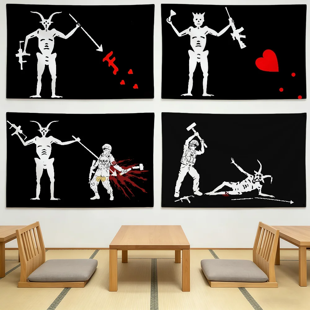 Pirate Forward Observations Group Flag Durable Outdoor Indoor Patio Festive Decoration Classic Design Pole Wall Room Banner