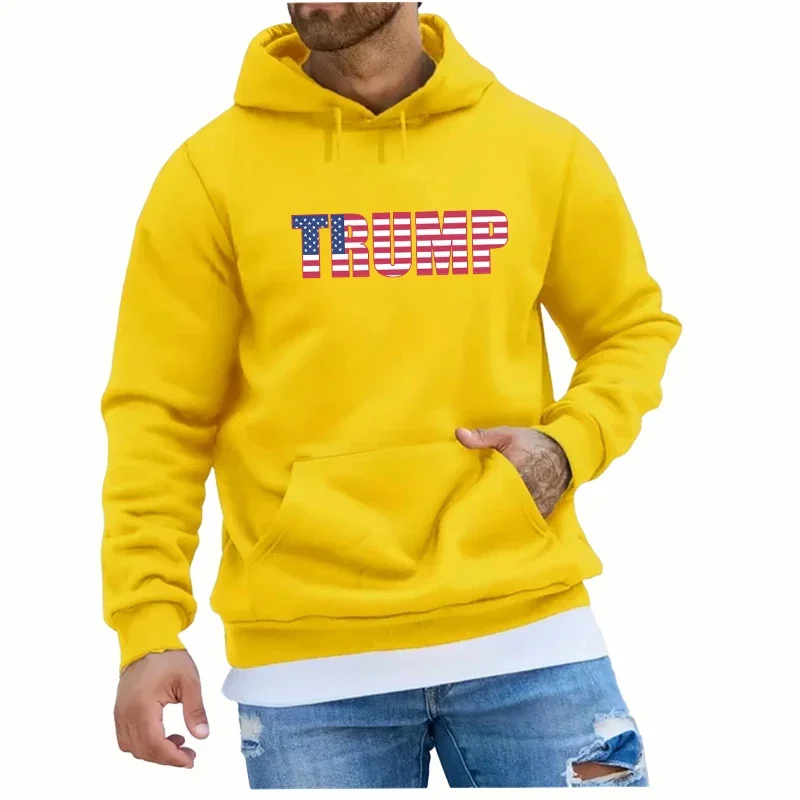 Trump 2024 Theme Hoody Hooded Shirt Sweatshirts for Men Men\'s Hoodies New & Graphic Essentials Hoodie Sweatshirt