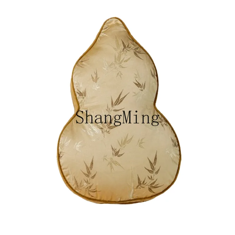 

PYH new Chinese gourd throw pillow living room atmosphere special-shaped throw pillow classical bamboo leaf