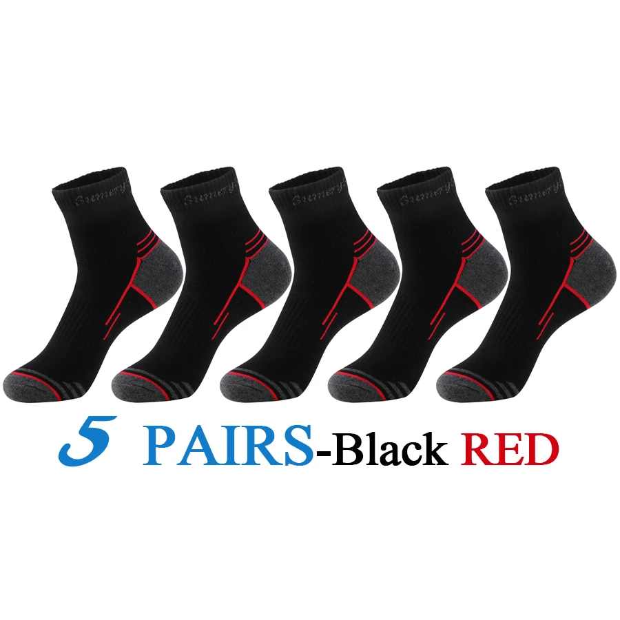 5 Paar/Set Herren-Laufsocken, Casual Outdoor-Sport, Baumwolle, Orange-Rot gestreift, Kompression, Schwarz, 15 Stile, Reise, Bestseller 2026 – Detail 14